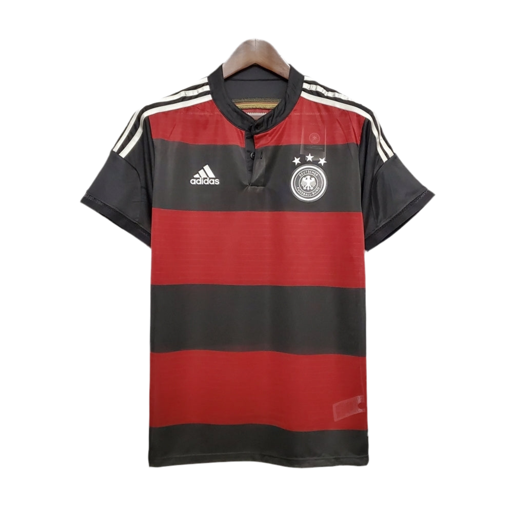 Camisa Alemanha Retrô 2014 Preto e Vermelha