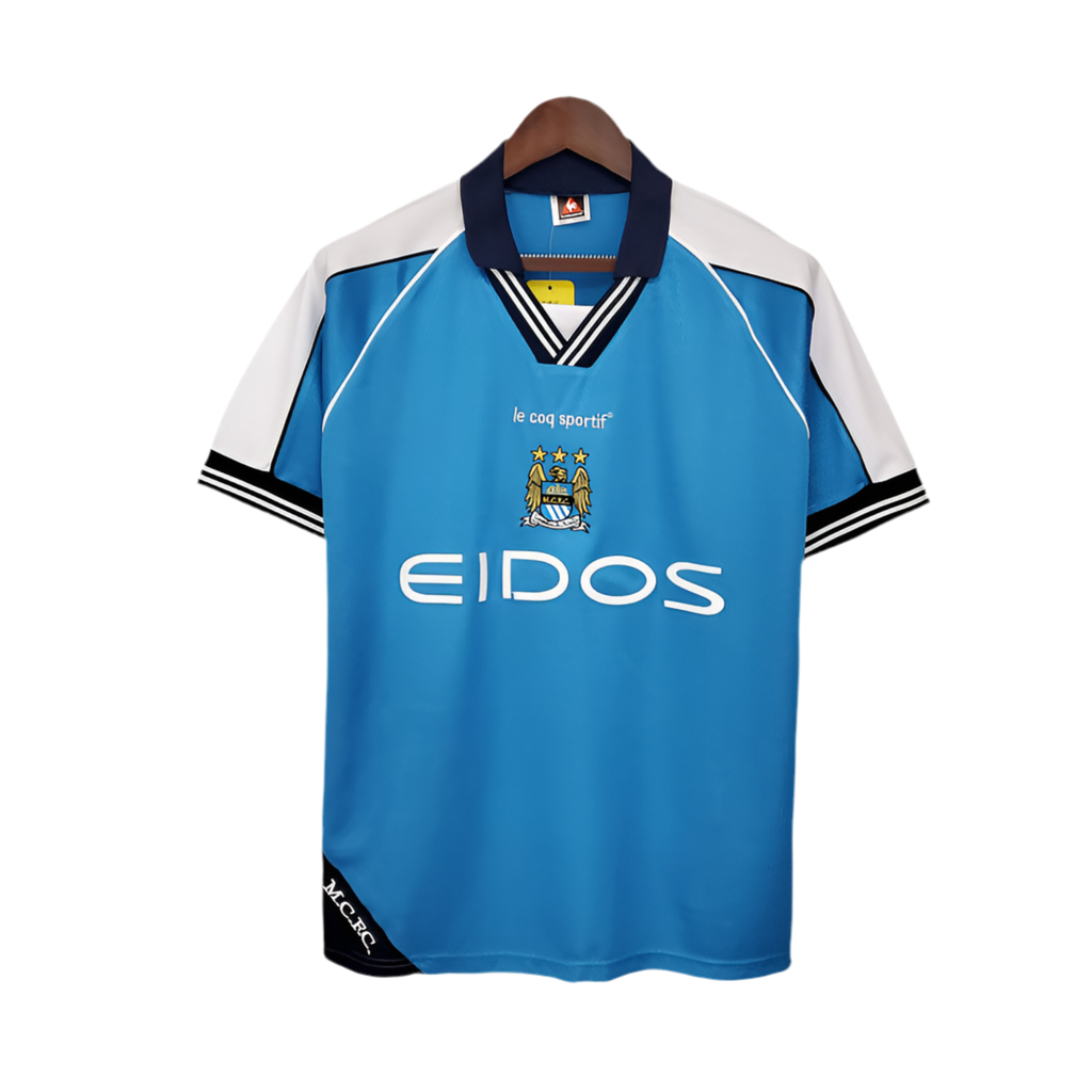 Camisa Manchester City Retrô 1999/2001 Azul
