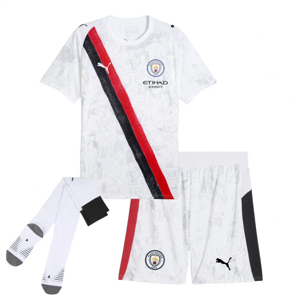 Kit Infantil Manchester City KidSuper 25/26 - com Meia