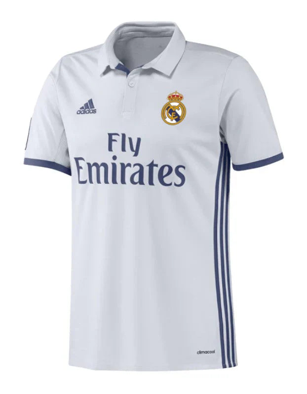 Camisa Real Madrid I Retrô 2016/2017 - Branco