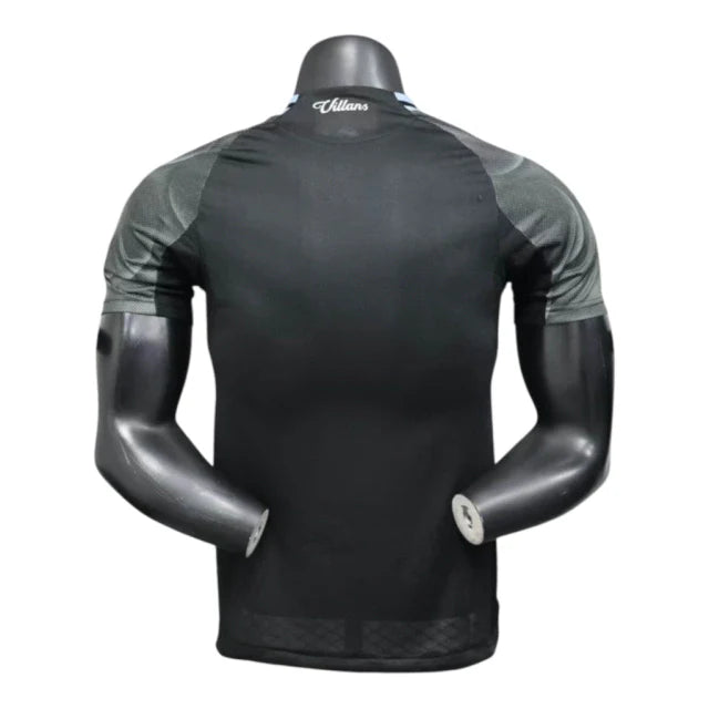 Camisa Aston Villa II 25/26 - Jogador Adidas Masculina - Preta e cinza